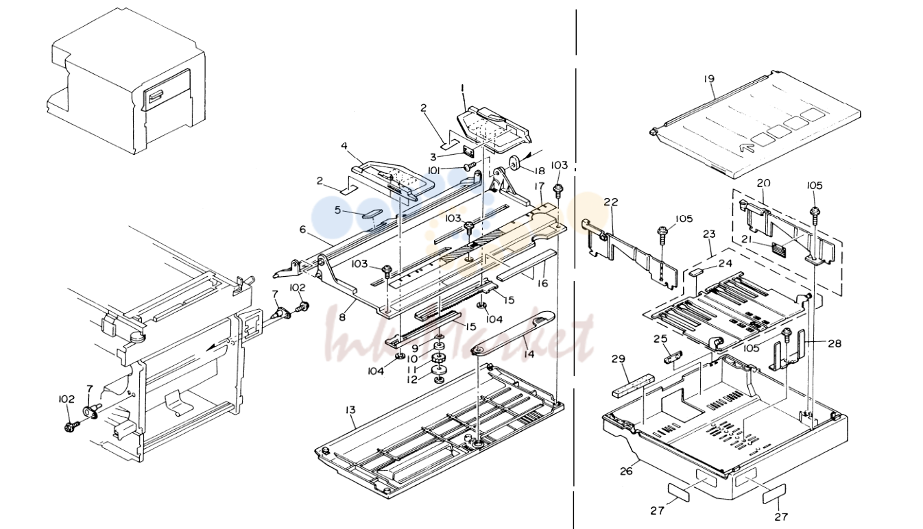 8. CASSETTE AND MANUAL FEED TABLE (A048)