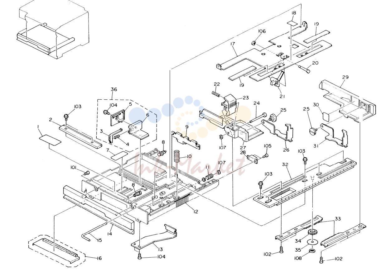 12. PAPER TRAY (A048)