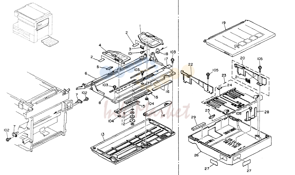 8. CASSETTE AND MANUAL FEED TABLE (A054) December 1, '90