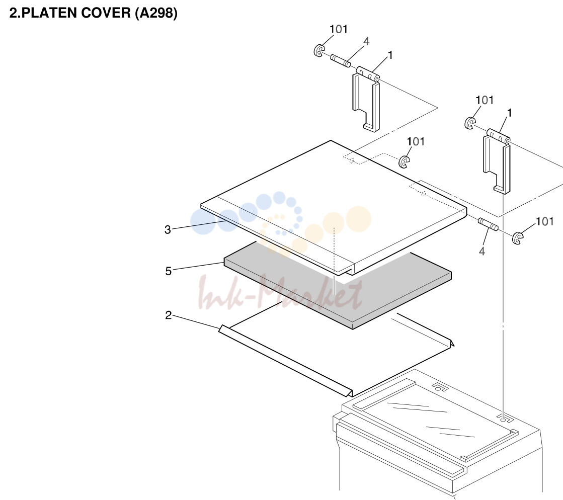 2. PLATEN COVER (A298)