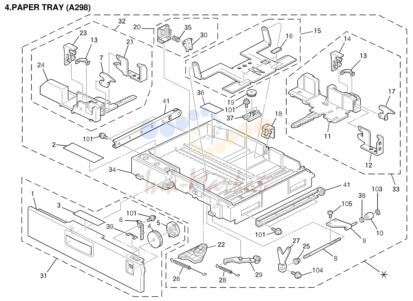 4. PAPER TRAY (A298)