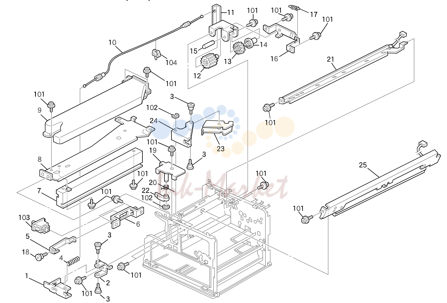 15. LOWER OPTICS SECTION (A298)