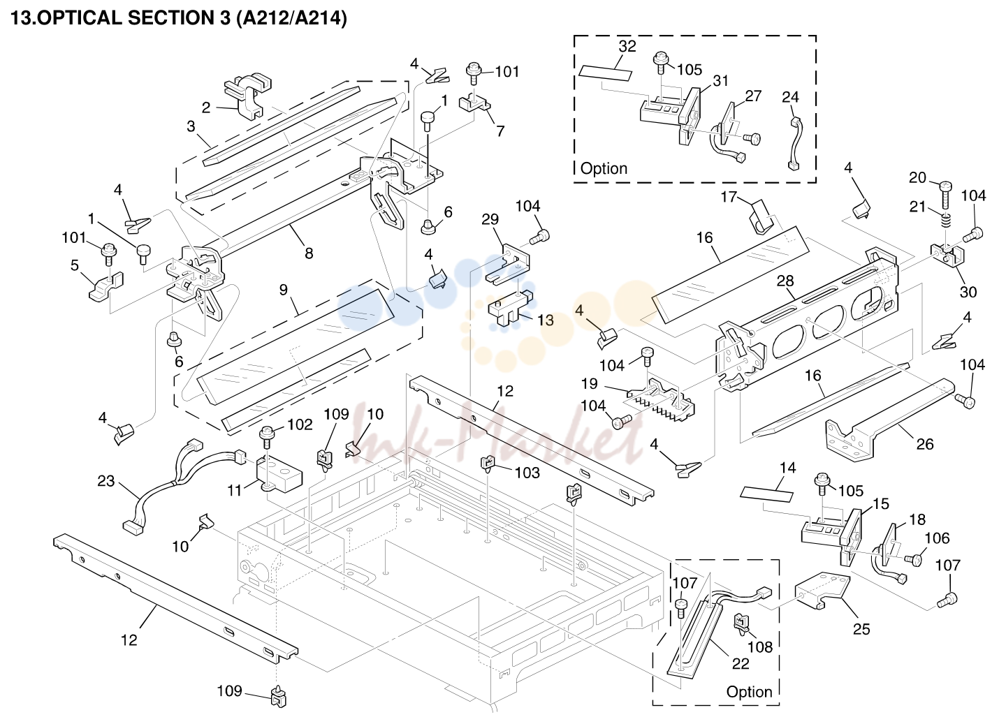 13. OPTICAL SECTION 3 (A212/A214)