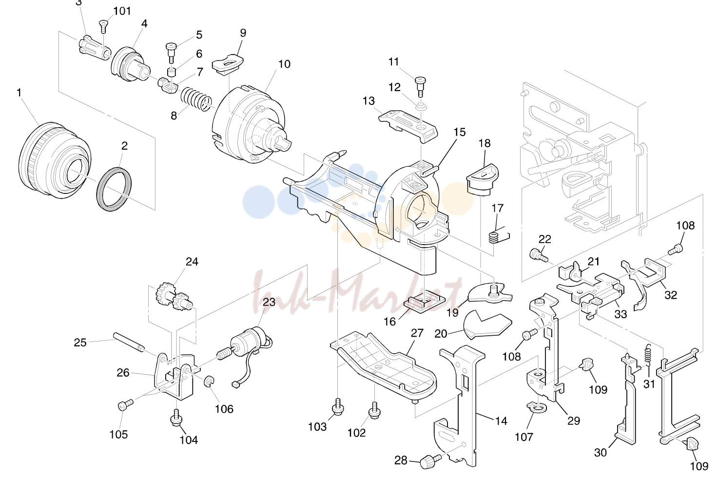 15. TONER SUPPLY UNIT (A212/A214)