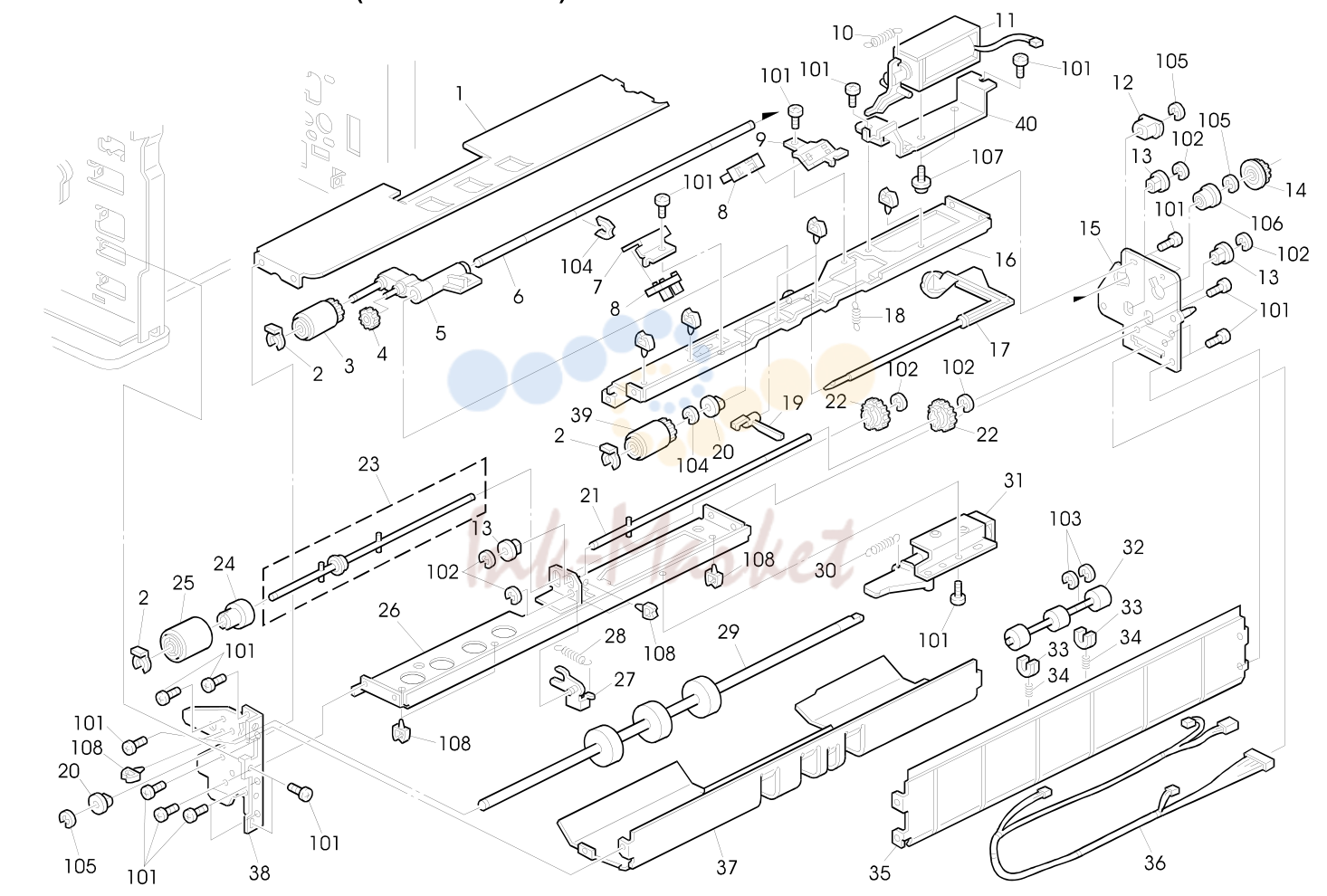 8. PAPER FEED SECTION 2 (A153/A155/A156)