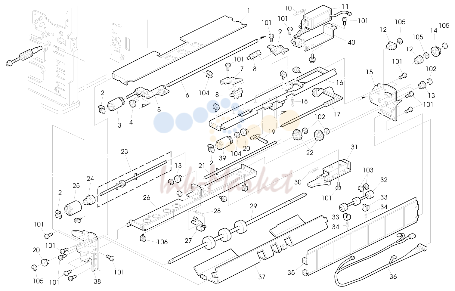 9. PAPER FEED SECTION 3 (A153/A155)