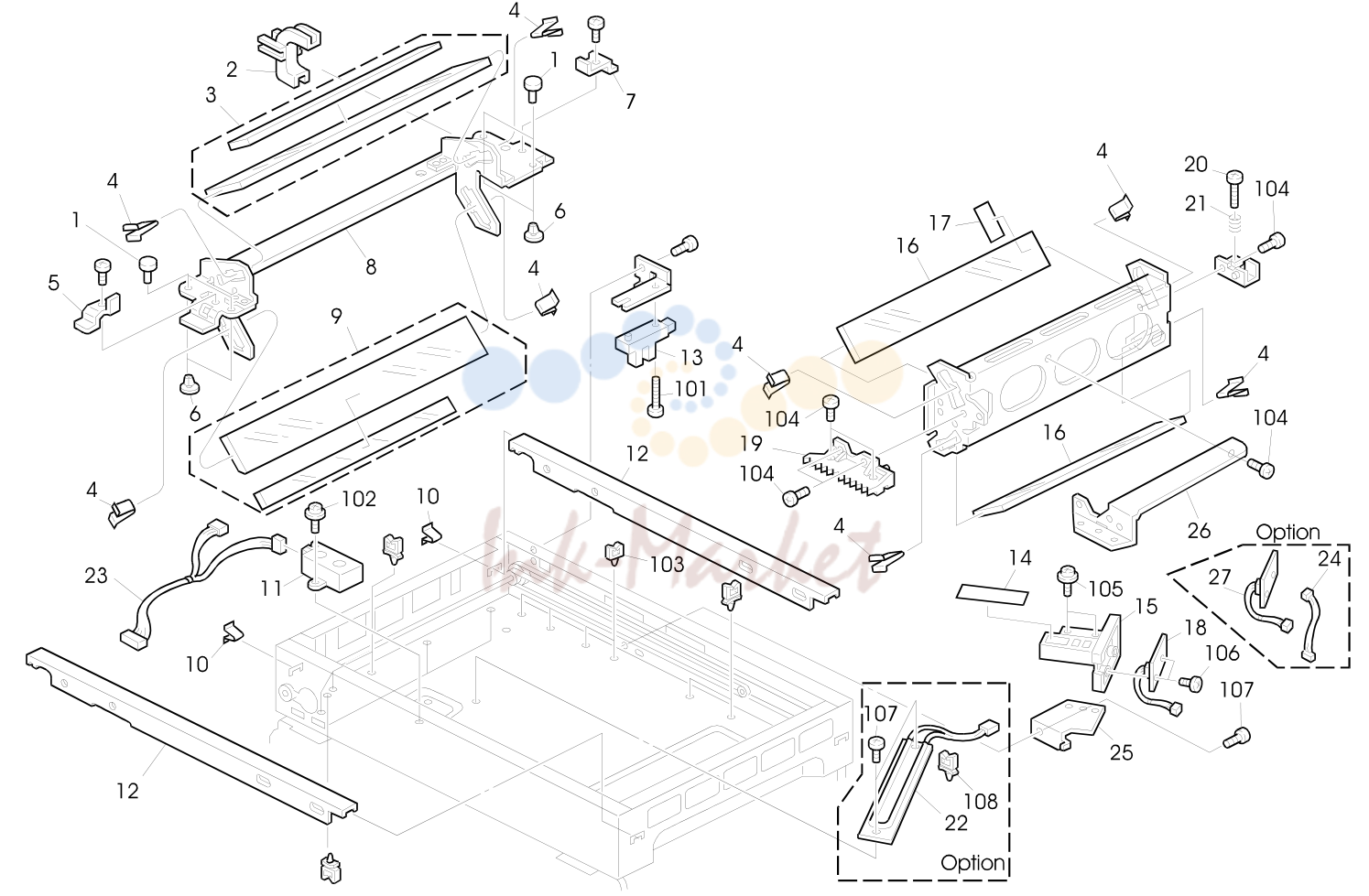 13. OPTICAL SECTION 3 (A153/A155/A156)