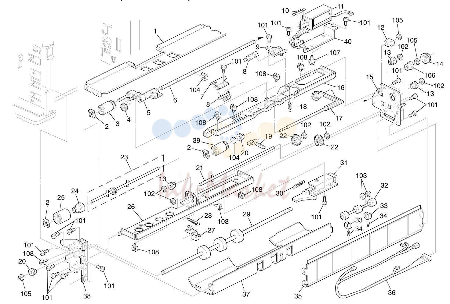9. PAPER FEED SECTION 2 (A204/A206/A207)