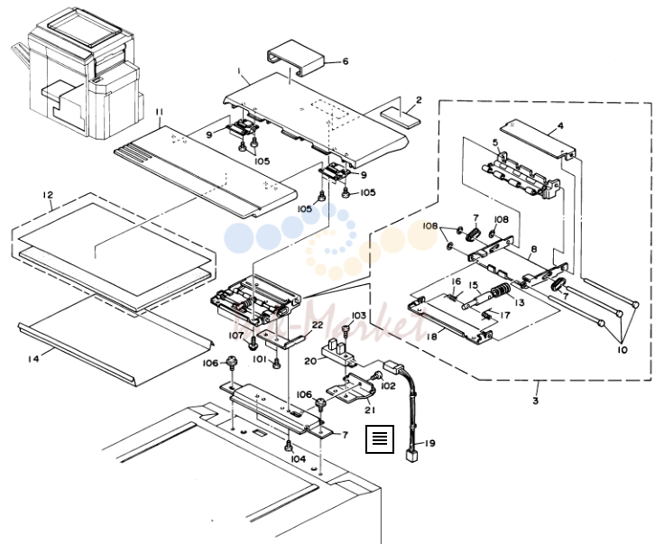 5. PLATEN COVER AND CASSETTE (A053) October 5,’90