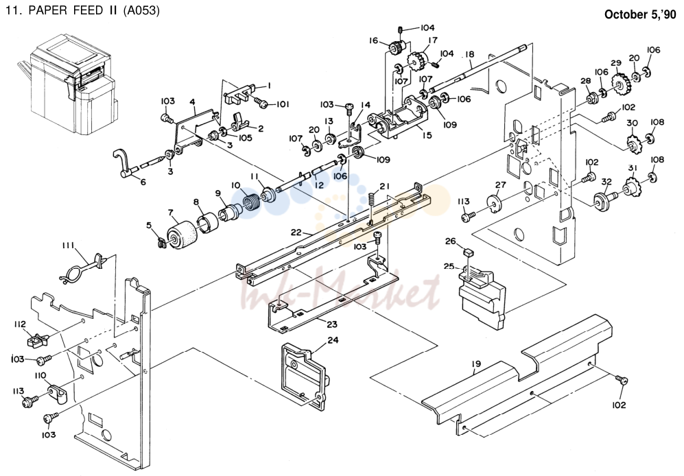 11. PAPER FEED II (A053)