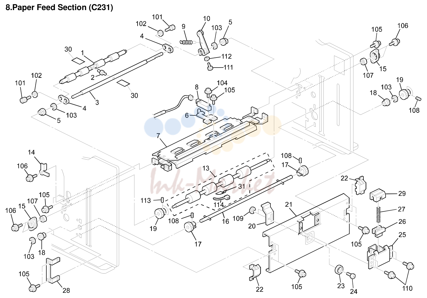 8. Paper Feed Section (C231)