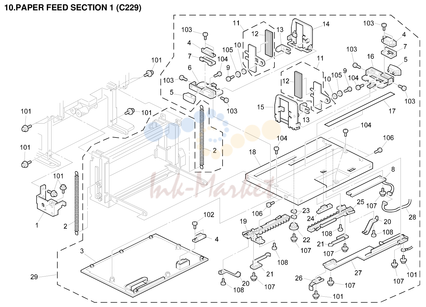 10. PAPER FEED SECTION 1 (C229)