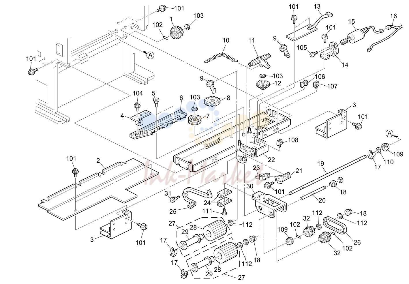 12. PAPER FEED SECTION 3 (C229)
