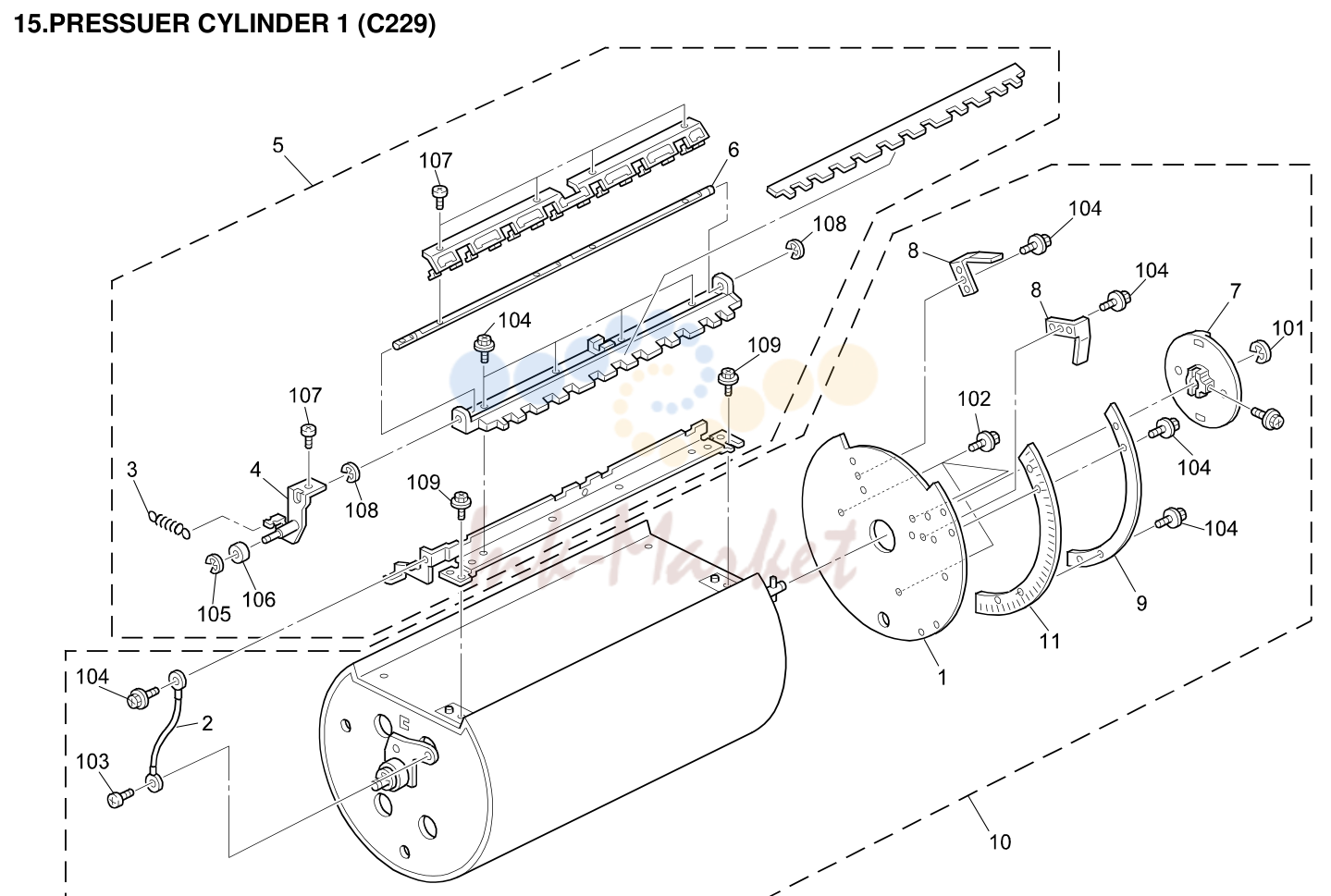 15. PRESSUER CYLINDER 1 (C229)
