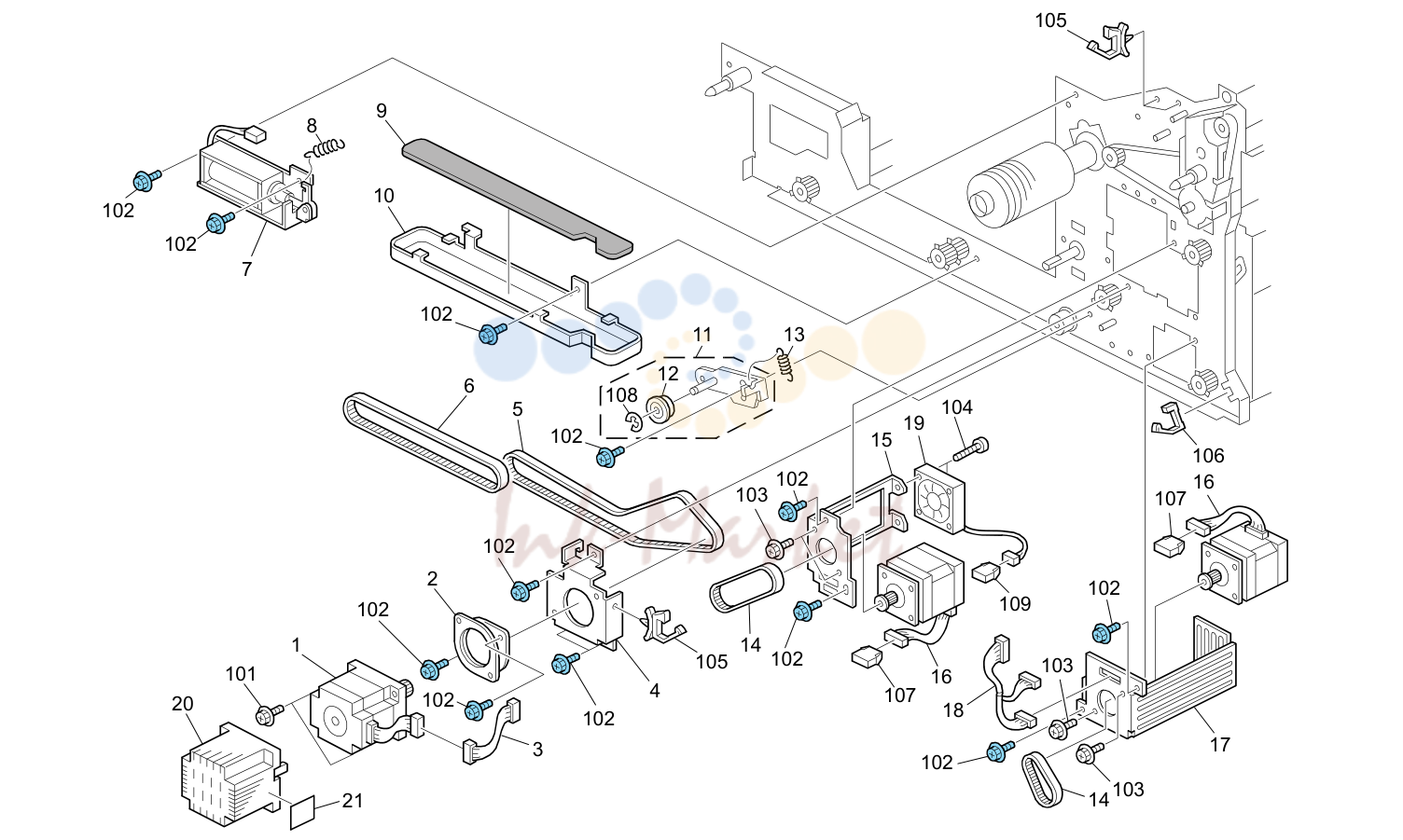 Paper Exit Section 3 (D016/D097/G178/M078)