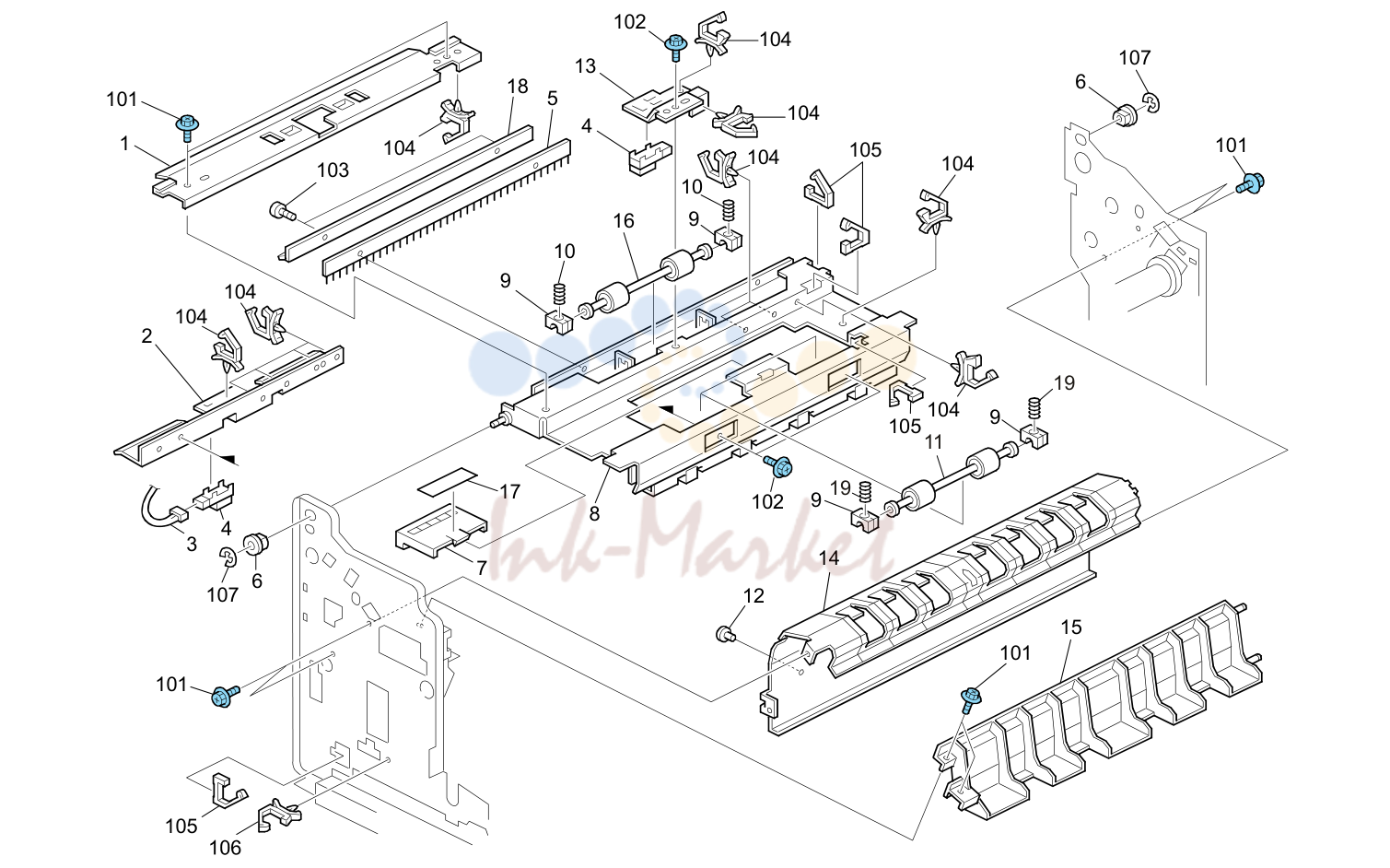 Paper Exit Section 8 (D016/D097/G178/M078)