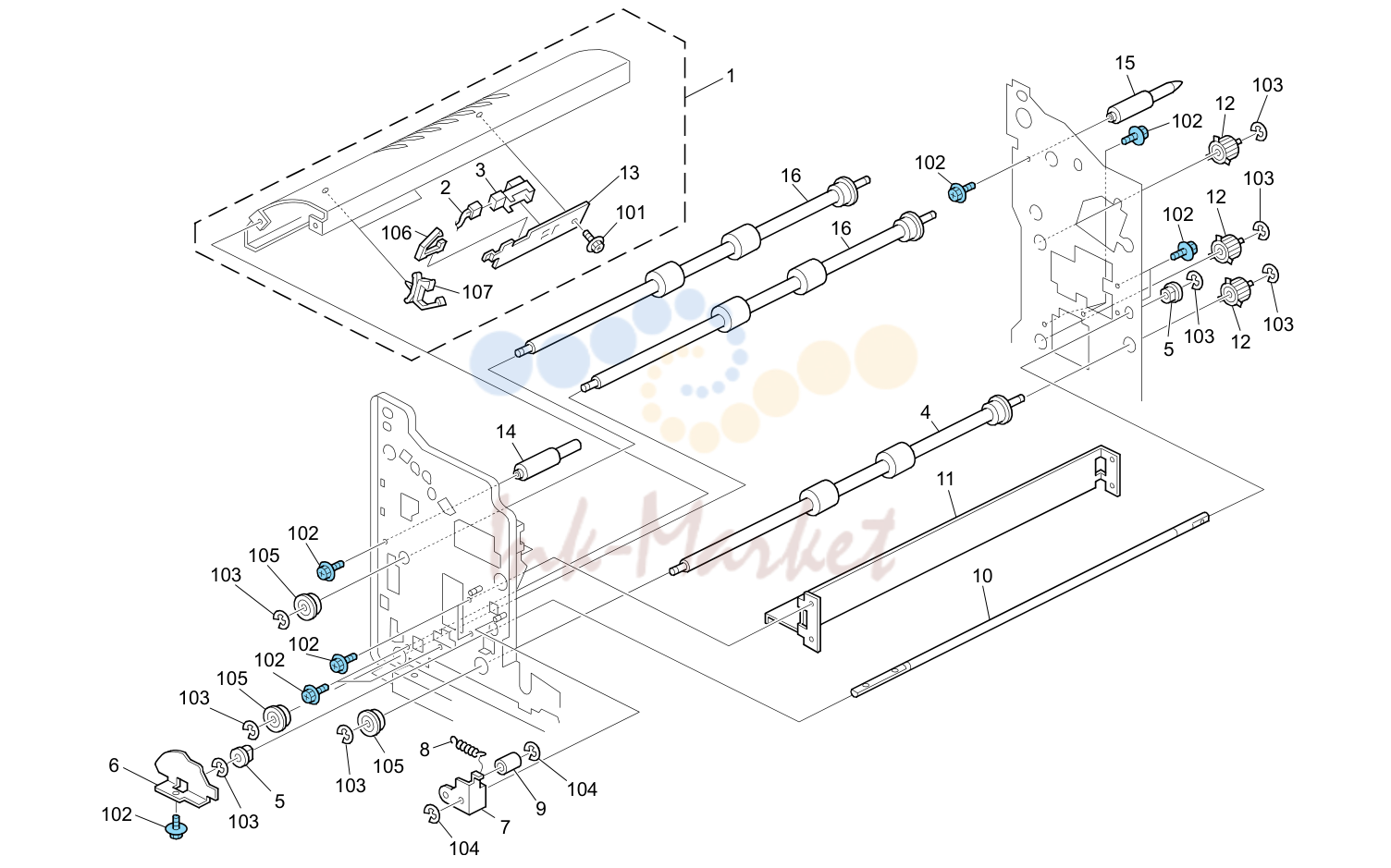 Paper Exit Section 10 (D016/D097/G178/M078)