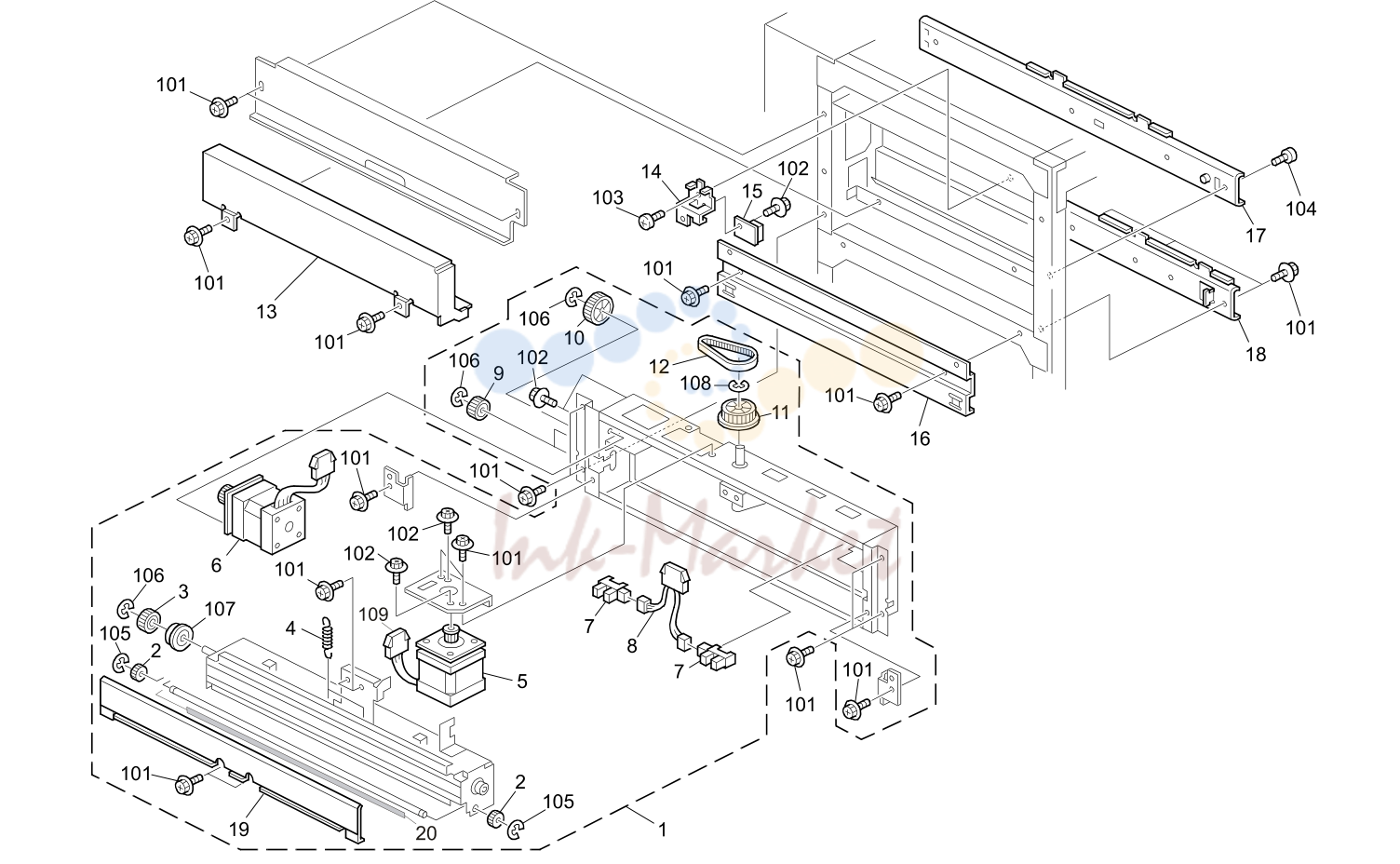 Paper Exit Section 13 (D016/D097/G178/M078)