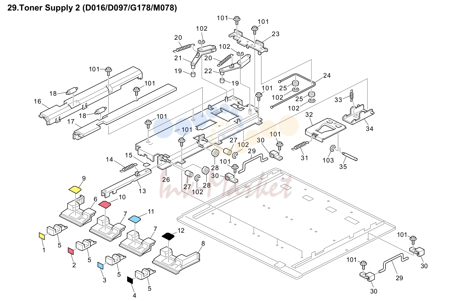 Toner Supply 2 (D016/D097/G178/M078)
