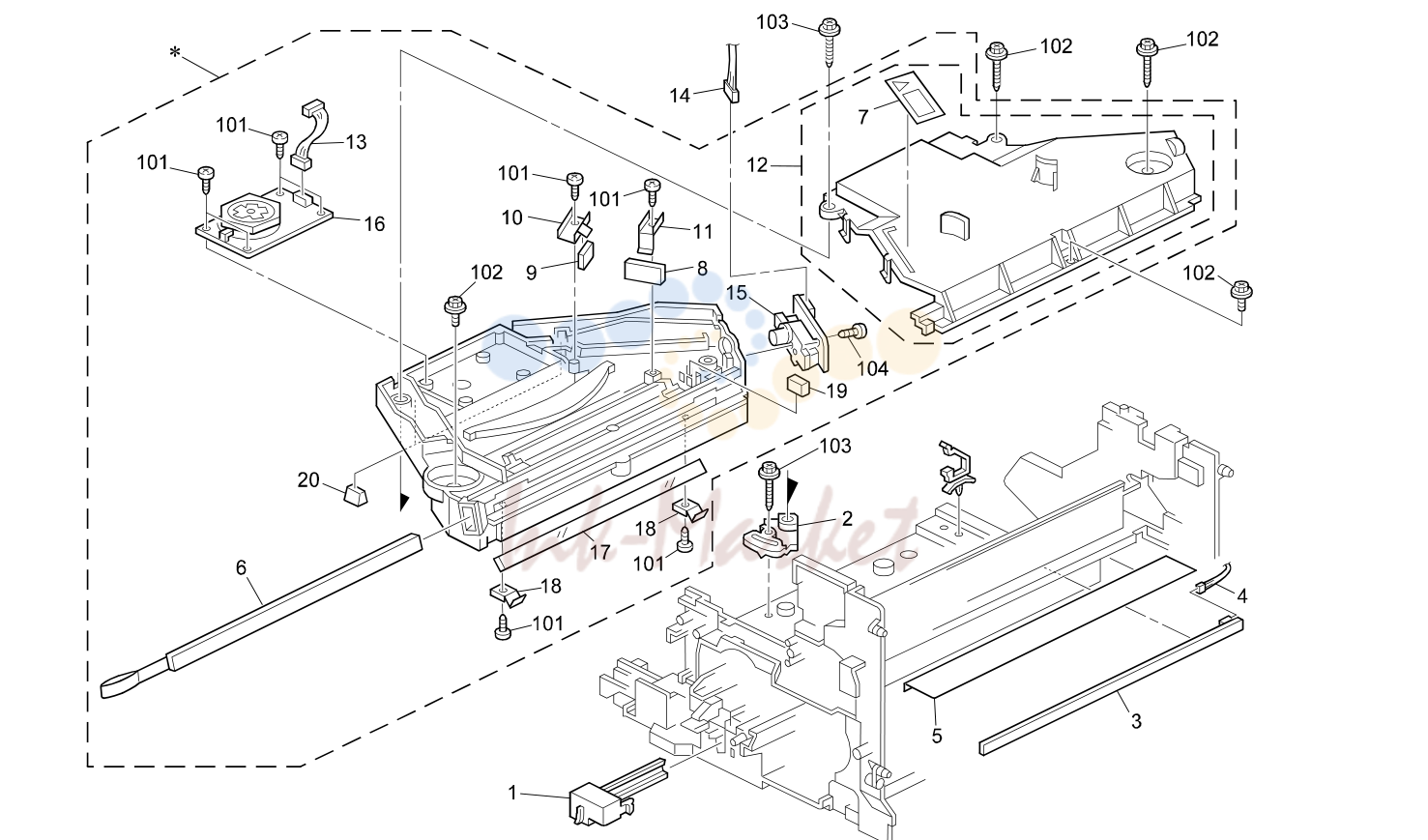 7. LASER UNIT (B039/B040/B043) Rev.