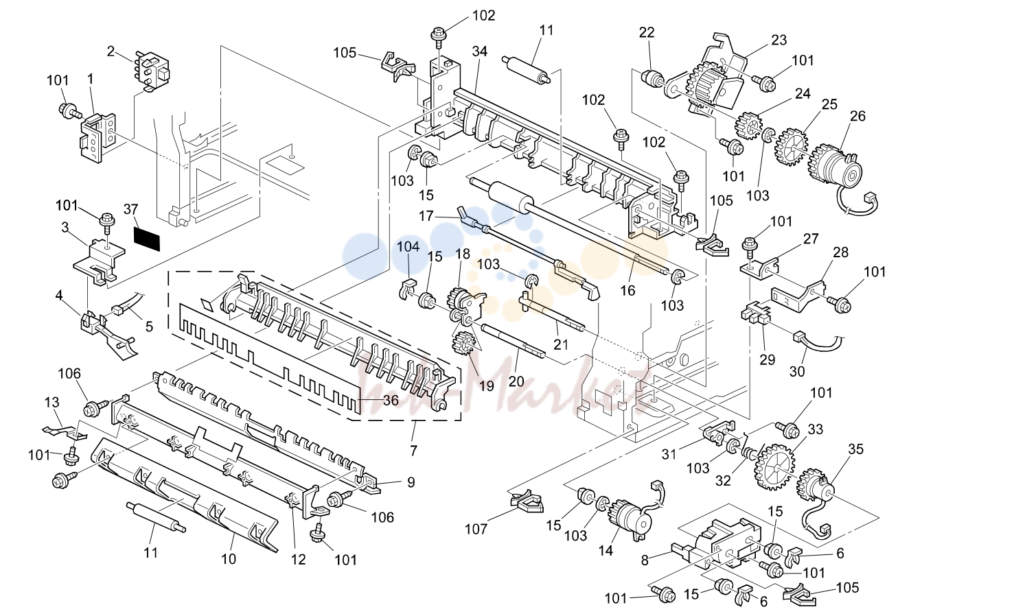 11. 1ST PAPER FEED SECTION (B039/B040/B043)
