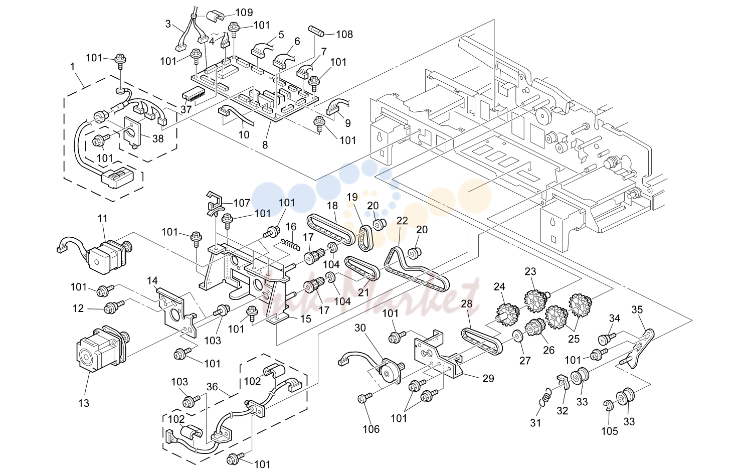 13. DF DRIVE/ELECTRICAL 2 (B064/B065)
