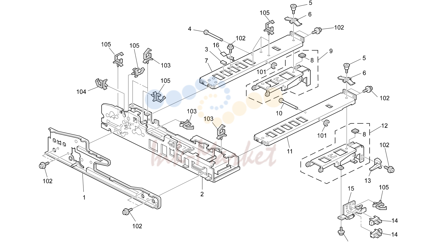 14. DF FRAME SECTION (B064/B065)