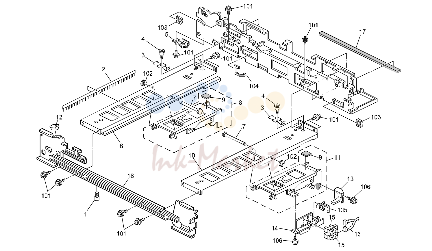 14. DF FRAME SECTION (B070/B071)