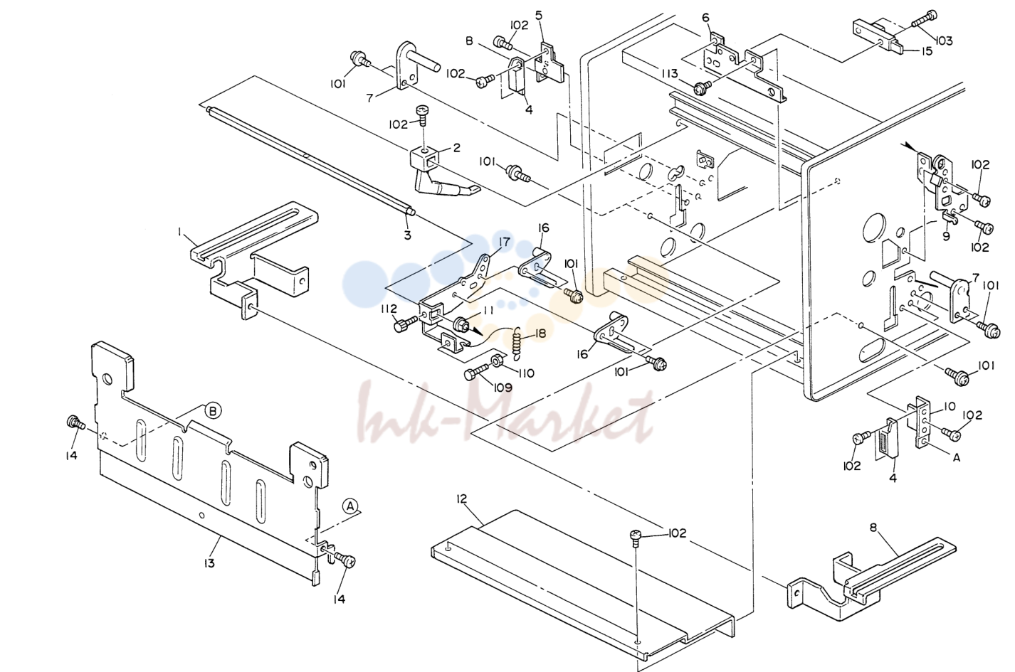 12. PAPER EXIT SECTION 1 (C225)