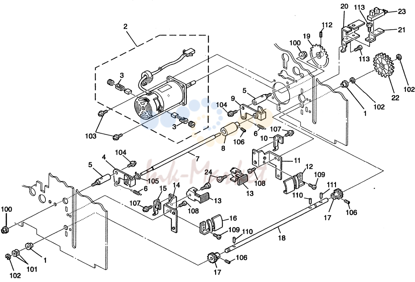 10. PAPER SEPARATION ROLLER (C223)
