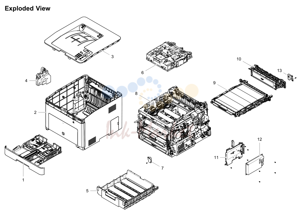 1. Exploded Views and Parts List