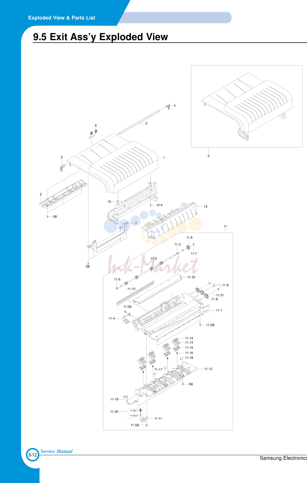4. Exploded View & Parts List