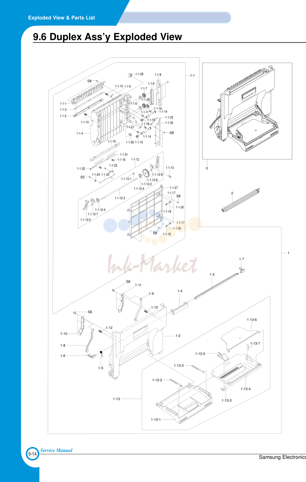 5. Exploded View & Parts List