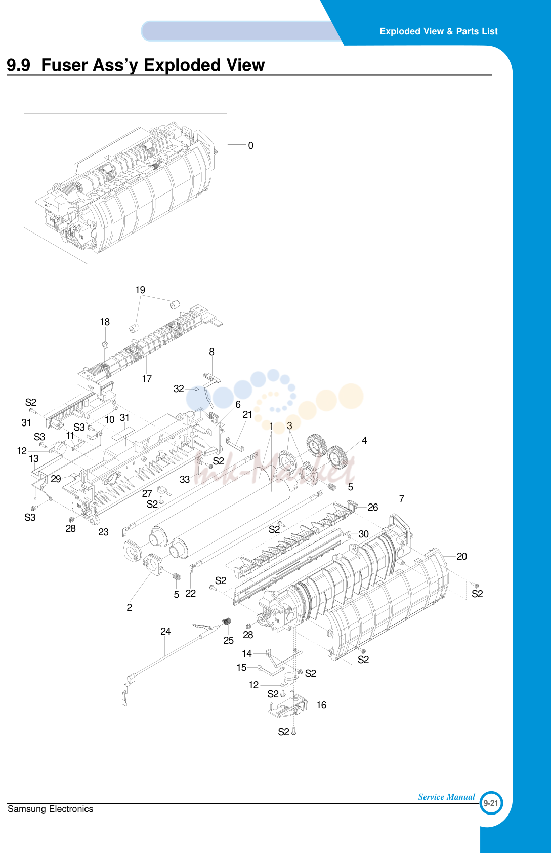 8. Exploded View & Parts List