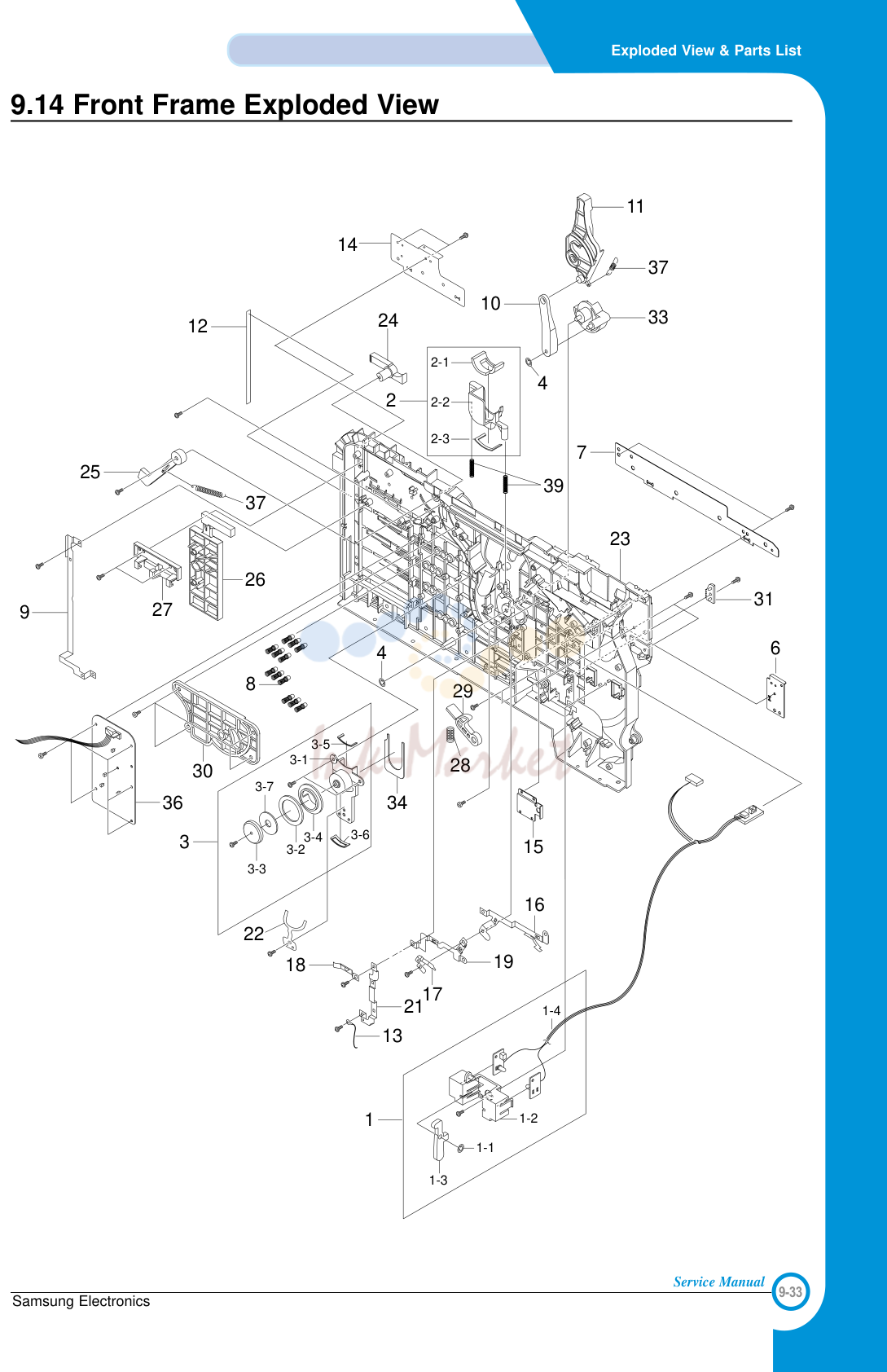 13. Exploded View & Parts List
