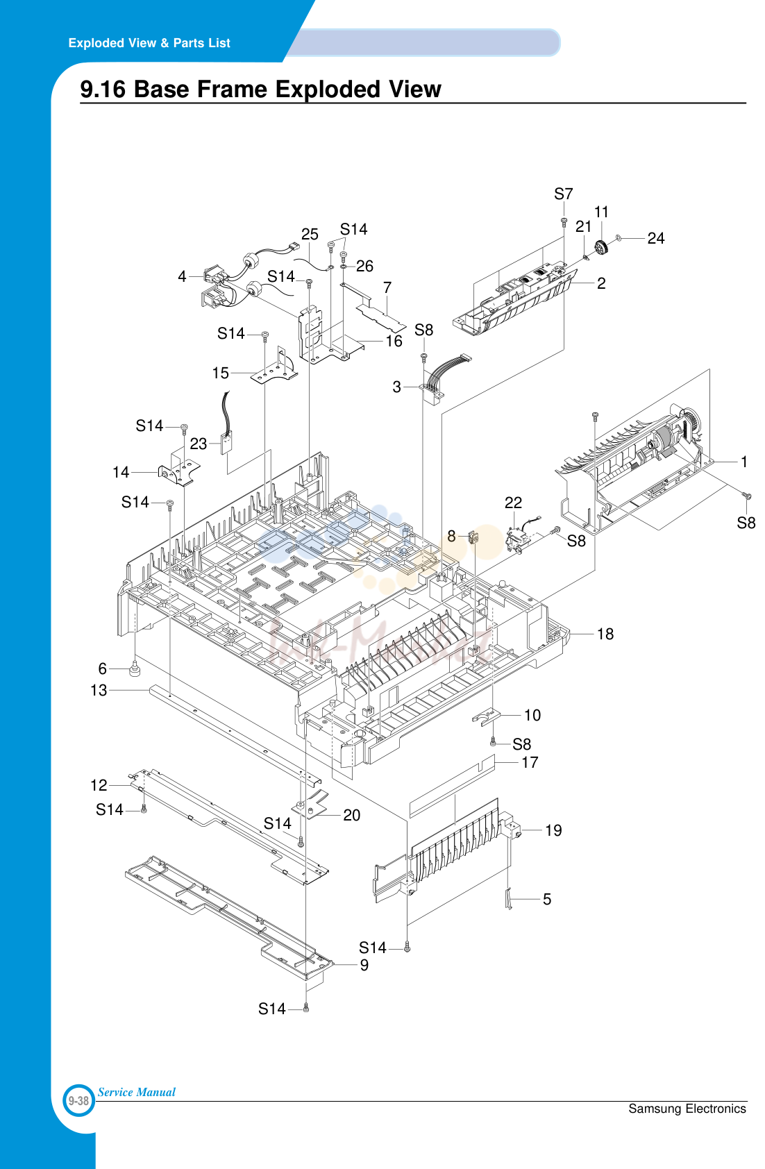 15. Exploded View & Parts List
