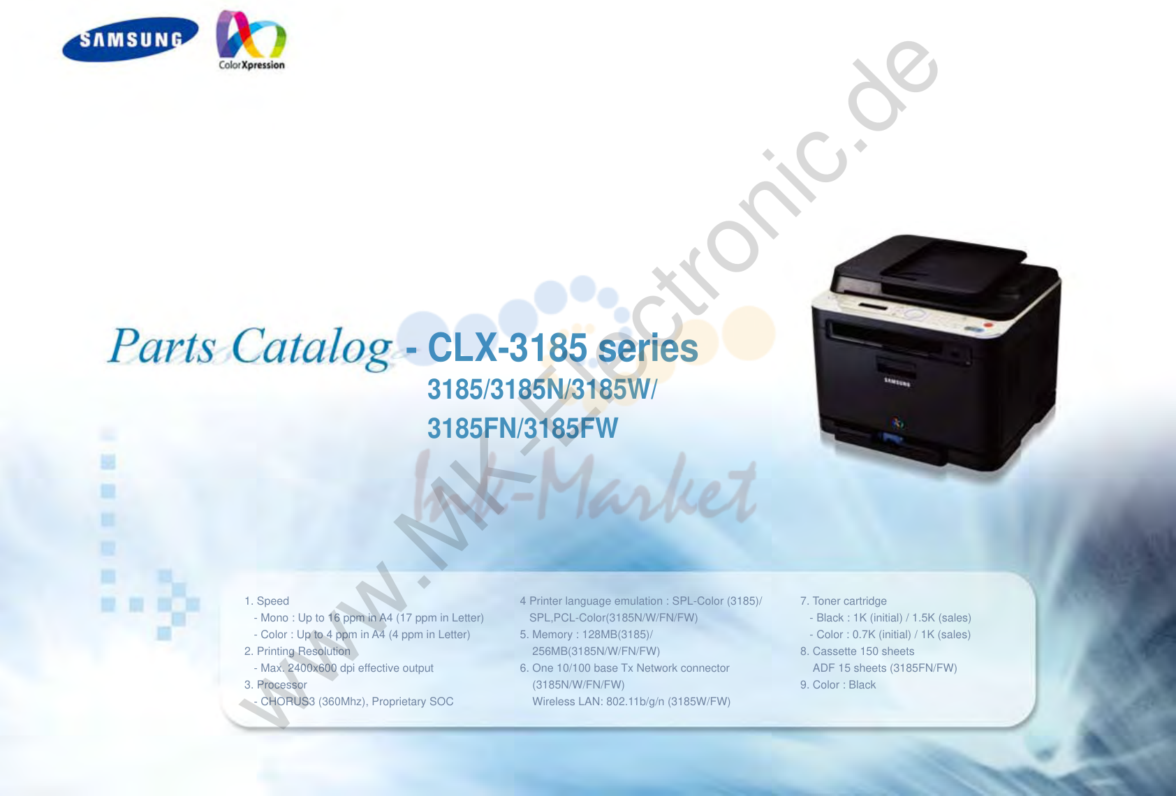 1. CLX-318l5 series
