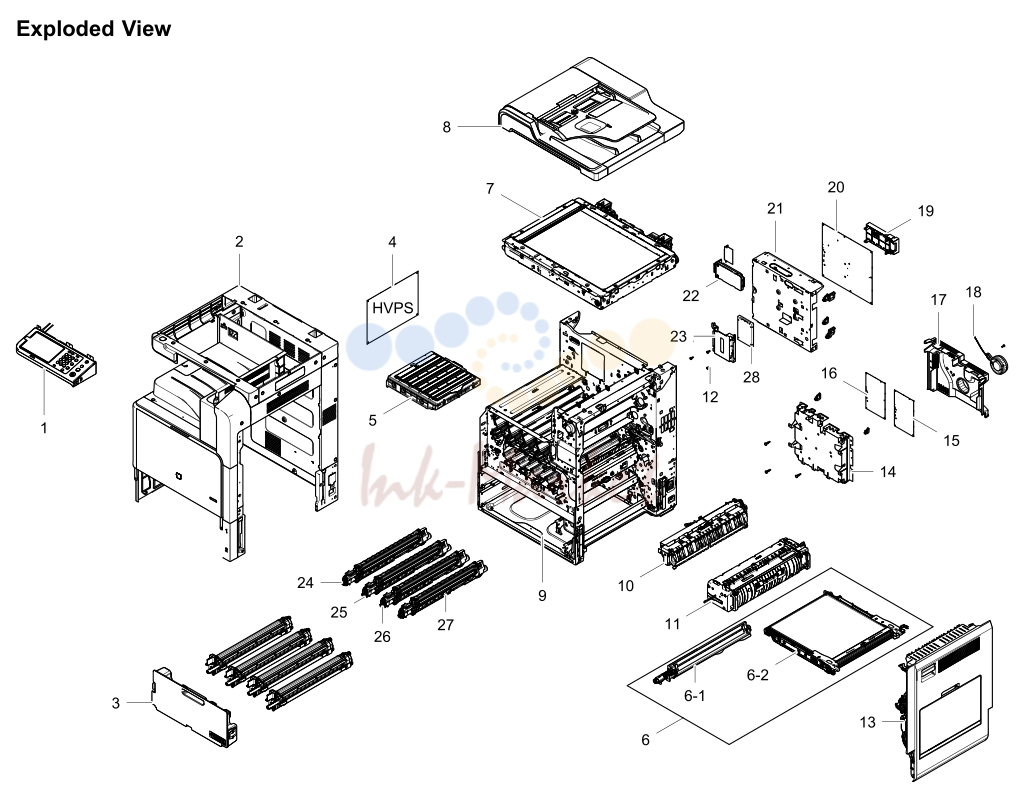 1. Exploded Views and Parts List
