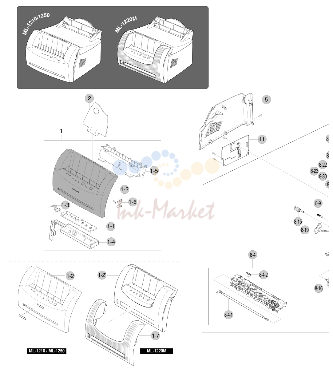 1. Exploded Views and Parts List