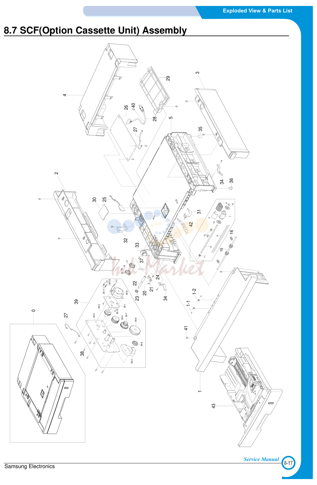 7. Exploded View & Parts List