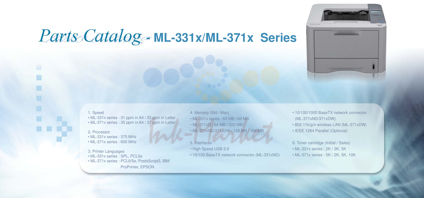 1. ML-331x/ML-371x Series