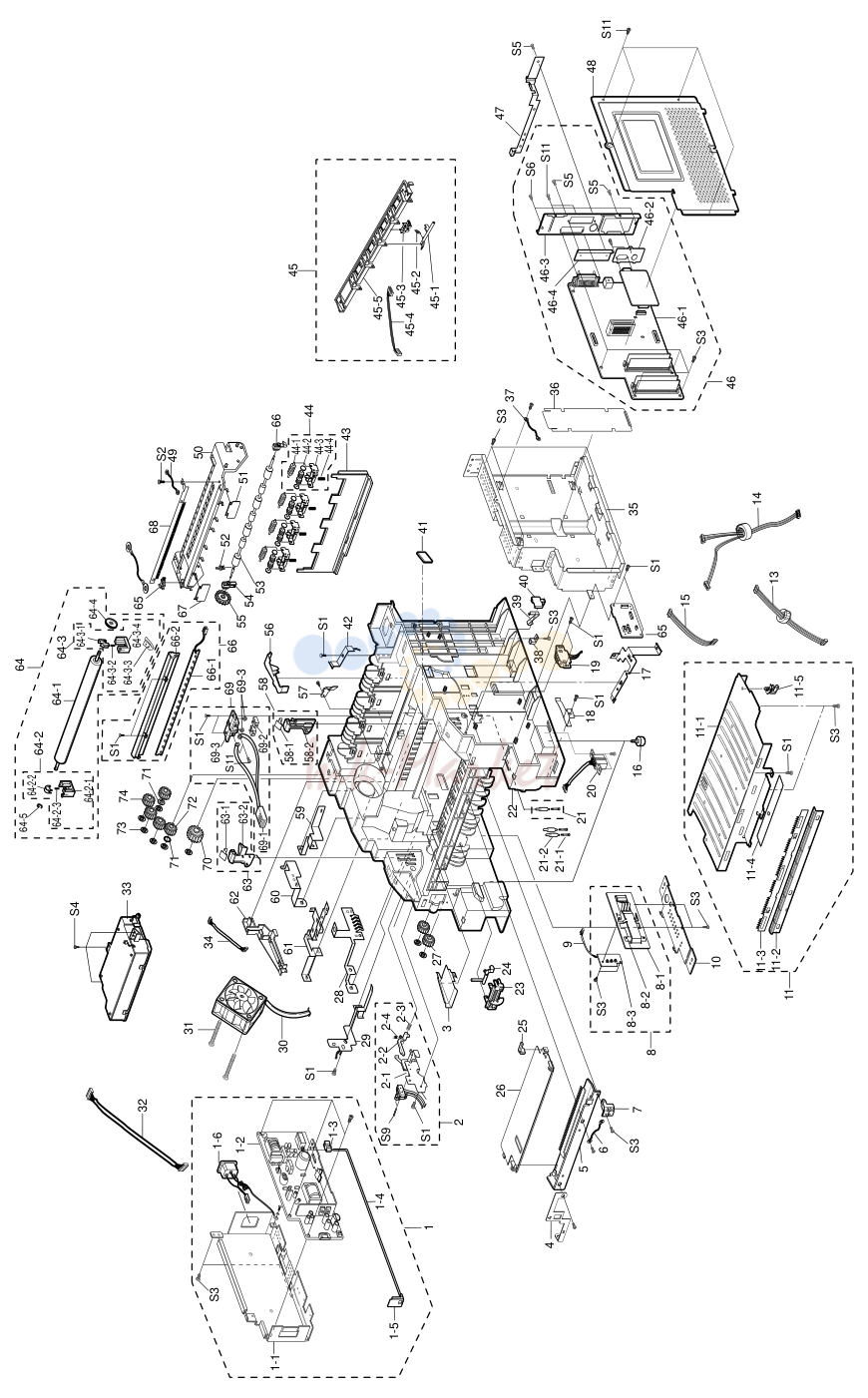 4. Exploded Views & Parts List