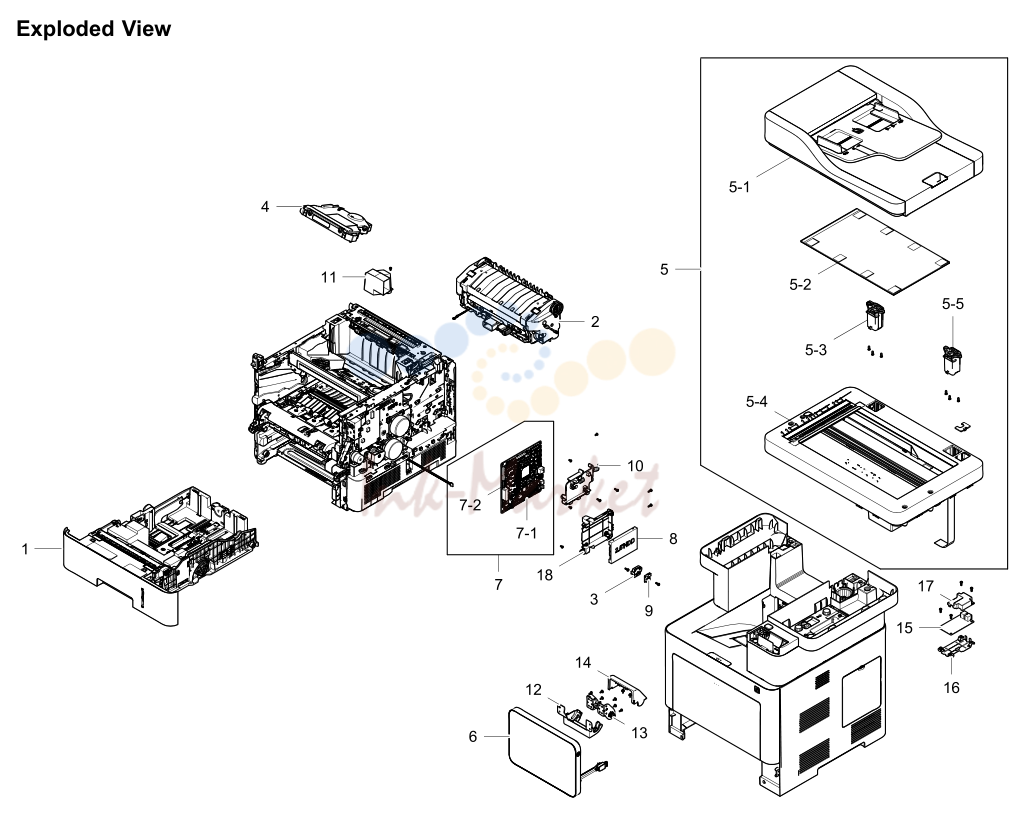 1. Exploded Views and Parts List