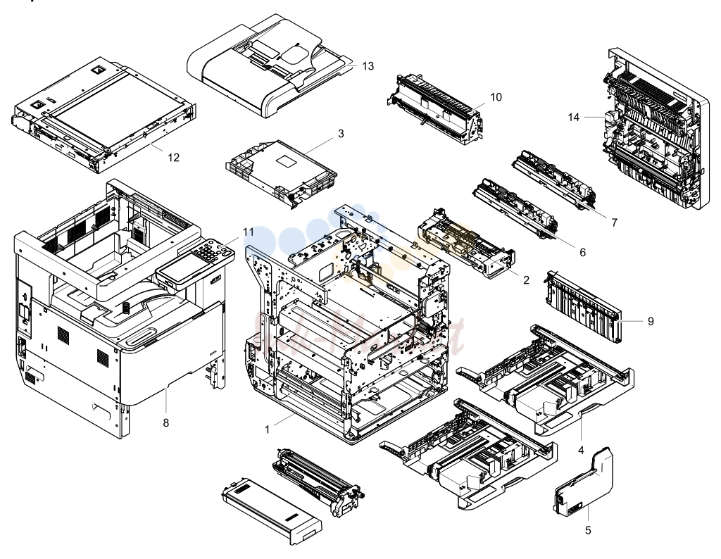 1. Exploded Views and Parts List