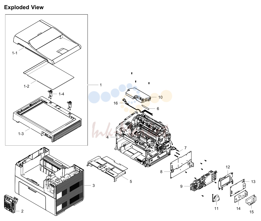 1. Exploded Views and Parts List
