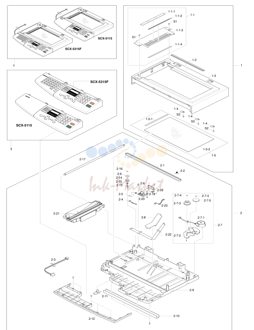 2. Exploded Views and Parts List