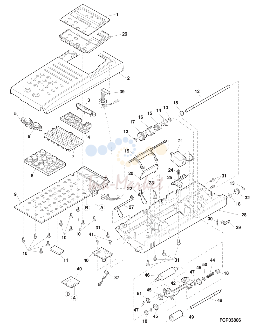 4. 7 Fax SPF panel & pick up unit(AR-F151)