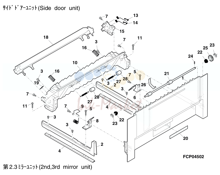3. 3 ｻｲﾄﾞﾄﾞｱｰﾕﾆｯﾄ(Side door unit)