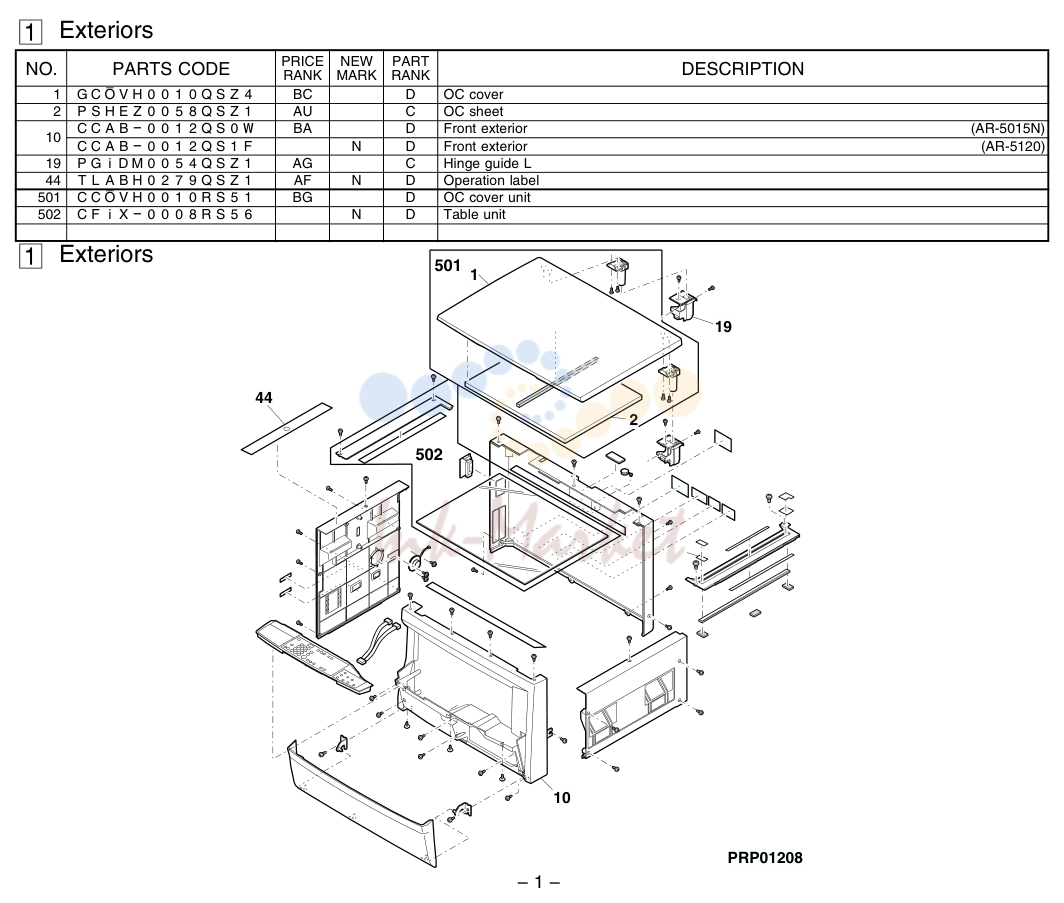 1. PARTS GUIDE