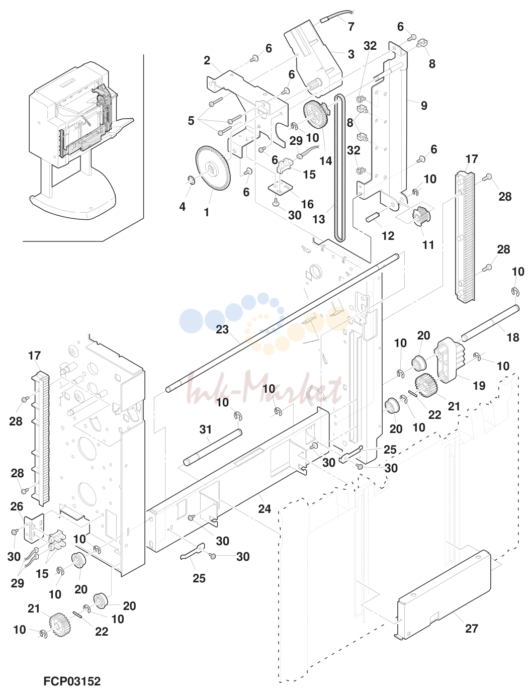 7. 8 Lift tray section